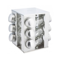 Kinghoff 4008 vierkant kruidenrek - RVS - 13-delig