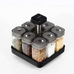 Kruidenrek inclusief 8 kruiden potjes met strooideksel - 360 Graden