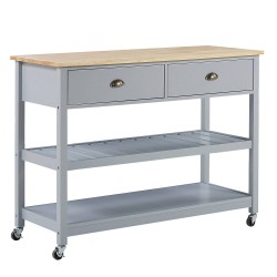 Beliani NAVARINO - Keukentrolley-grijs-MDF