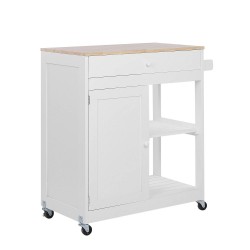 Beliani TRAPANI - Keukentrolley-wit-MDF