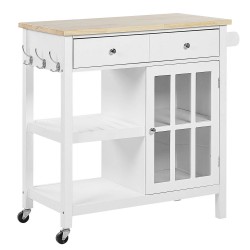 Beliani GENOA - Keukentrolley-wit-MDF