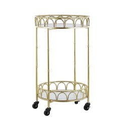 Beliani SHAFTER - Keukentrolley-goud-Ijzer