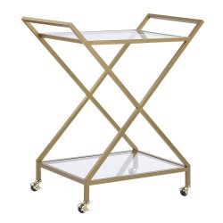 Beliani IVERA - Keukentrolley-goud-Ijzer