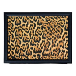 Schootkussen/laptray luipaard print 43 x 33 cm - Dienbladen