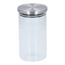 Alpina Voorraadpot 0,95 Liter Zilver/Transparant Glas
