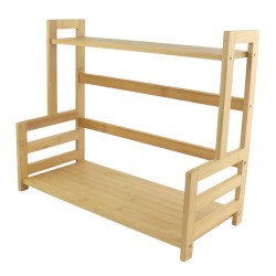 Orange85 Keukenrek Staand - Aanrecht - Kruidenrek - 2 Lagen - Bamboe