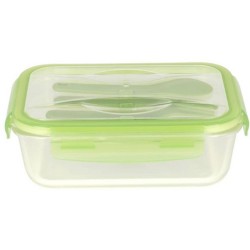 Pebbly - Lunchbox inclusief Bestekset, Glas, 1.2 liter - Pebbly