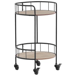 Beliani HIKO - Keukentrolley-Zwart-Metaal