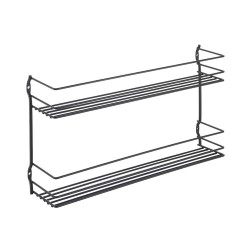 Kruidenrek zwart Tomado Metaltex - Black edition