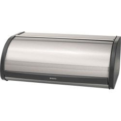 Brabantia Broodtrommel met schuifdeksel Mat Staal/Zwart