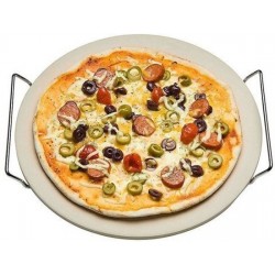 Imperial Kitchen Pizzasteen met serveerrek (33 cm)
