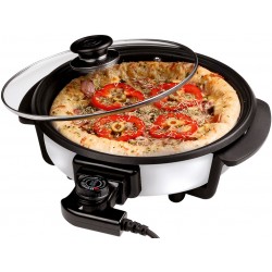 Cuisinier Deluxe Pizzapan met glazen deksel (40cm)