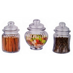 Cuisine Voorraadpotten met deksel (set van 3)