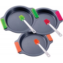 Bergner Ronde bakplaat met kwast (3 designs)